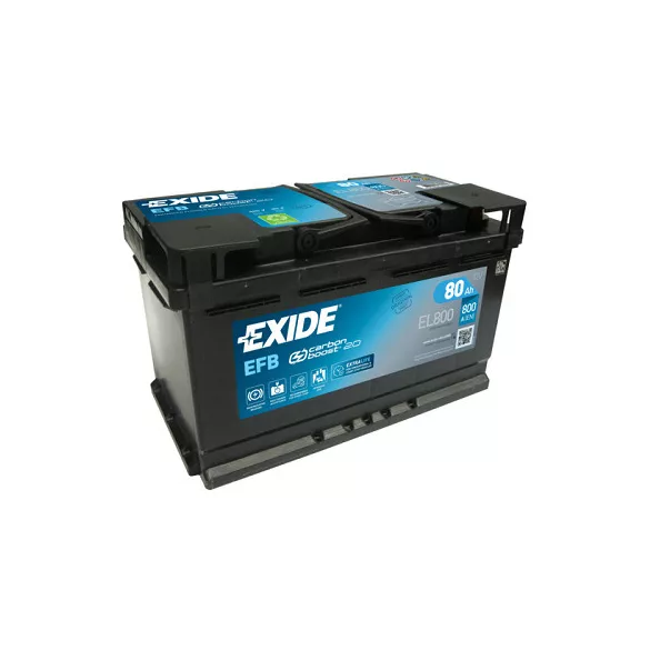 Exide EFB 80Ah 800A Jobb+ Akkumulátor (EL800)