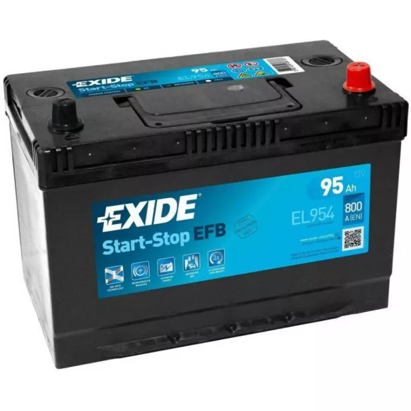 Exide EFB 95Ah 800A Jobb+ Akkumulátor (EL954)