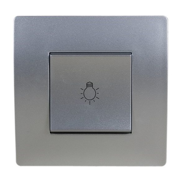 BASIC TG112A  NYOMÓGOMB EZÜSTSZÜRKE