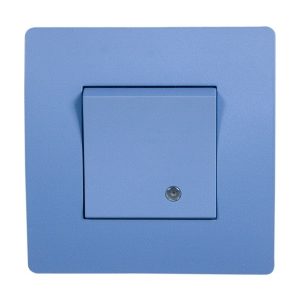 BASIC TG114 JELZŐFÉNYES EGYPÓLUSÚ KAPCSOLÓ KÉK