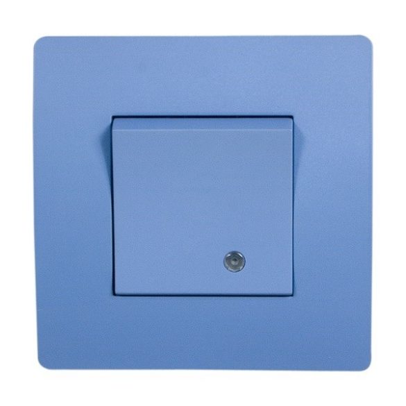 BASIC TG114 JELZŐFÉNYES EGYPÓLUSÚ KAPCSOLÓ KÉK