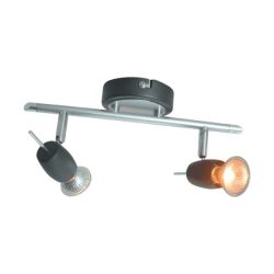   ELMARK VRANA LED FALI SPOT LÁMPA EZÜST+FEKETE 2xGU10 2x5.5W
