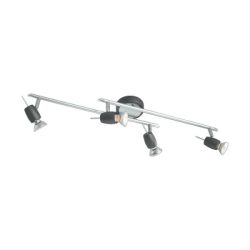   ELMARK VRANA LED FALI SPOT LÁMPA EZÜST+FEKETE 4xGU10 4x5.5W