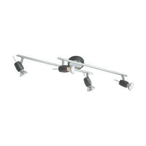 ELMARK VRANA LED FALI SPOT LÁMPA EZÜST+FEKETE 4xGU10 4x5.5W