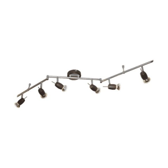 ELMARK VRANA LED FALI SPOT LÁMPA EZÜST+FEKETE 6xGU10 6x5.5W