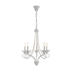 ELMARK ASHLEY CSILLÁR FEHÉR 5xE14