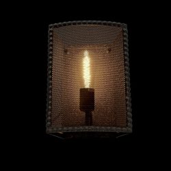 ELMARK CARTER FALI LÁMPA FEKETE 1xE27