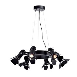 ELMARK CINEMA CSILLÁR FEKETE 6xE27