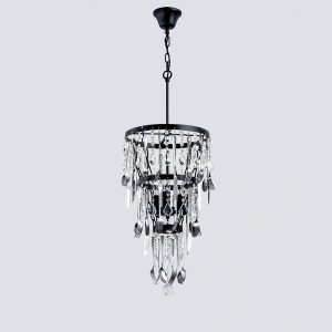 ELMARK DINNER CSILLÁR FEKETE ÉS KRÓM 3xE14