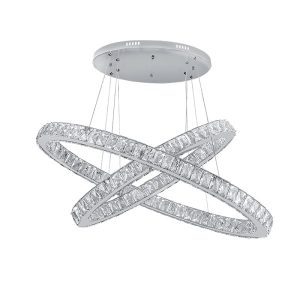 ELMARK GLOSSY LED CSILLÁR KRÓM 96W