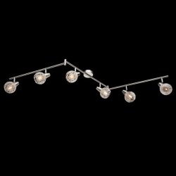 ELMARK JULIE MENNYEZETI LÁMPA SZATÉN NIKKEL 6xE14