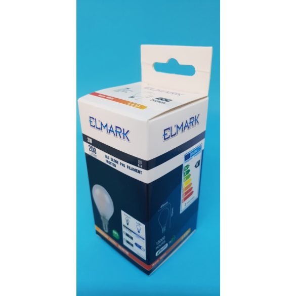 ELMARK LED GLOBE 2W E14 2700K P45 200 lumen FILAMENT