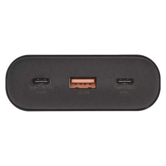EMOS Powerbank NTBF30, 27 000 mAh, 100 W PD, fekete B0561B