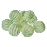 HOME DECO FÉNYF PAPÍR LAMPION MELANGE 10LED 2xAA IDŐZ. MELEG F