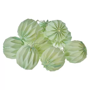 HOME DECO FÉNYF PAPÍR LAMPION MELANGE 10LED 2xAA IDŐZ. MELEG F