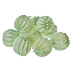 HOME DECO FÉNYF PAPÍR LAMPION MELANGE 10LED 2xAA IDŐZ. MELEG F