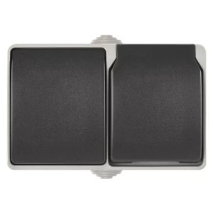 EMOS Aljzat és váltókapcsoló IP44 SCHUKO A1396.2