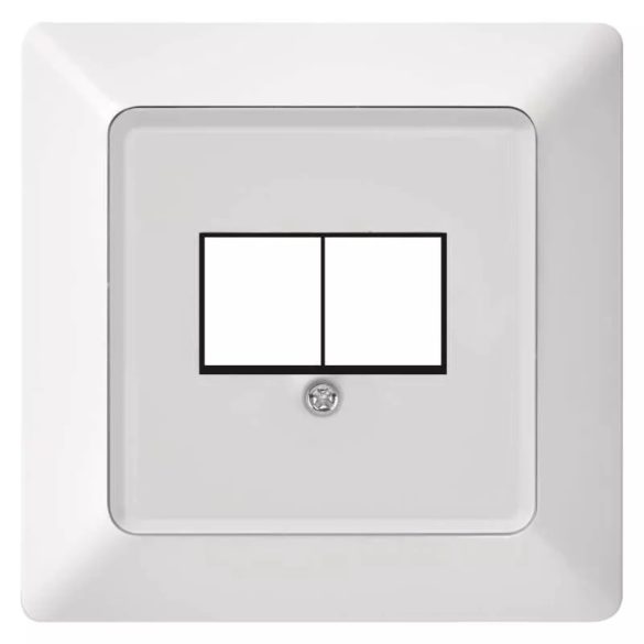 EMOS Adat-csatlakozó aljzat burkolat 2xRJ45 A6004.4