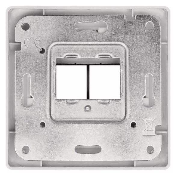 EMOS Adat-csatlakozó aljzat burkolat 2xRJ45 A6004.4