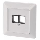 EMOS Adat-csatlakozó aljzat burkolat 2xRJ45 A6004.4