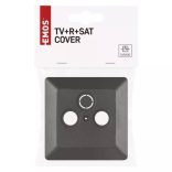 TV+R+SAT Csatlakozó aljzat burkolat, antracit A6004.8