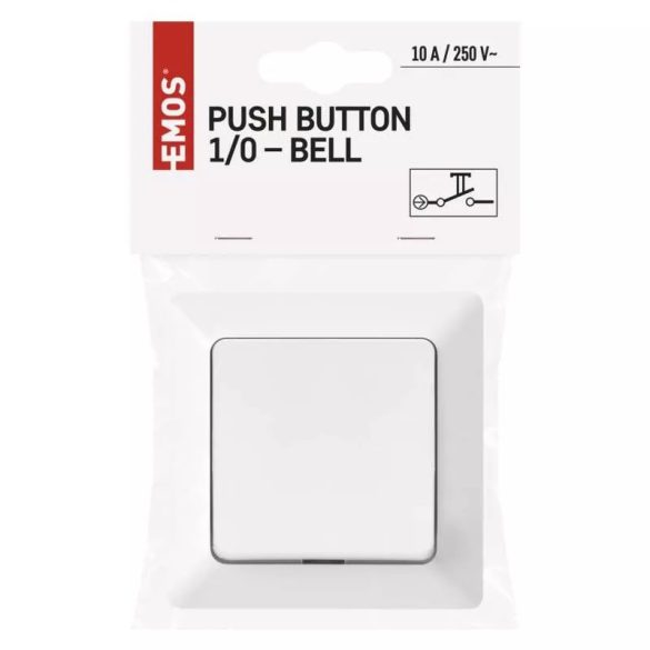 EMOS Nyomógomb 1/0 - csengő A6100.4