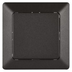 EMOS Nyomógomb 1/0 - csengő, antracit A6100.9