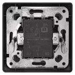 EMOS Nyomógomb 1/0 - csengő, antracit A6100.9