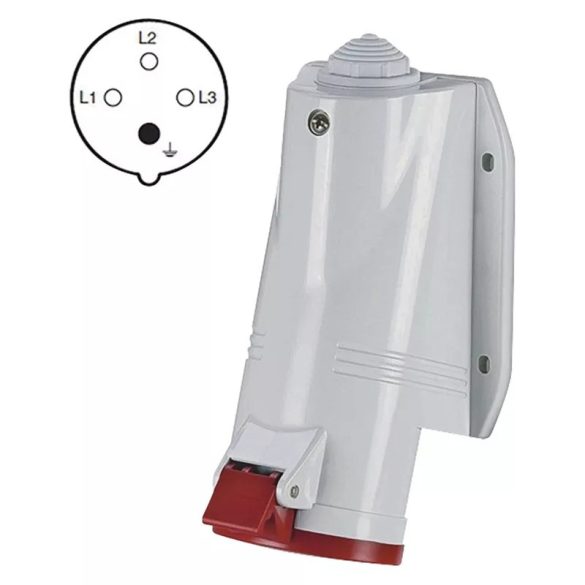 SCAME ipari falon kívüli aljzat 4p 16a/400v IP44 A6210