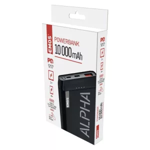 EMOS POWERBANK ALPHA 10PD 10000 MAH FEKETE B0524B