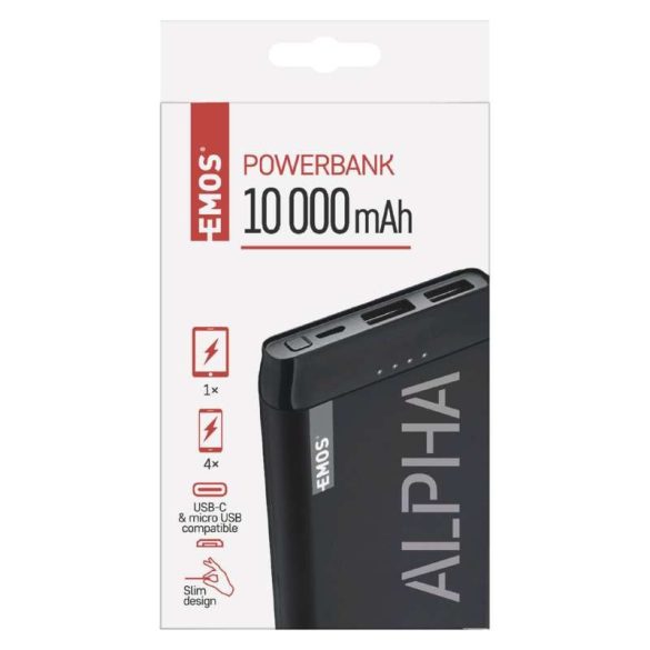 EMOS POWERBANK ALPHA 10S 10000 MAH B0526B