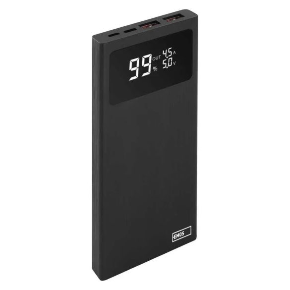 EMOS Powerbank BETAQ 10, 10 000 mAh, 22,5 W, fekete B0531B