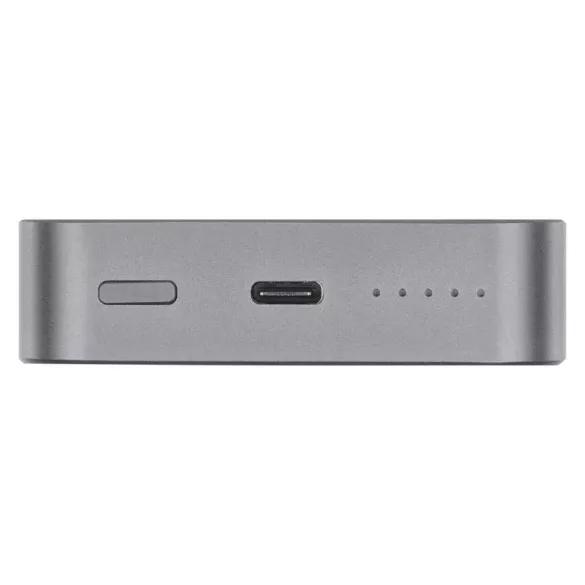 EMOS Powerbank WI 1046, 10 000 mAh, 20 W+Wireless magsafe, szürke, B0551GY