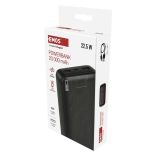 EMOS Powerbank AlphaQ3, 20 000 mAh, 22,5 W, fekete