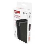 EMOS Powerbank AlphaQ3, 20 000 mAh, 22,5 W, fekete