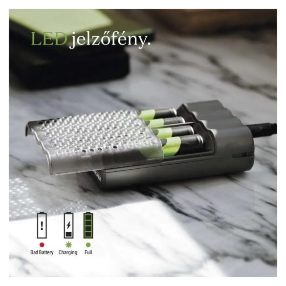 GP Akkumulátor töltő Speed M452 + 4xAA ReCyko 2600mAh