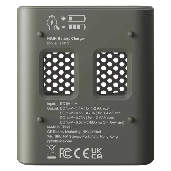 GP Akkumulátor töltő Speed M452 + 4xAA ReCyko 2600mAh