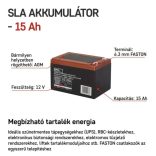 EMOS VONTATÁS ÓLOMAKKUMULÁTOR 12 V/15Ah B9656V