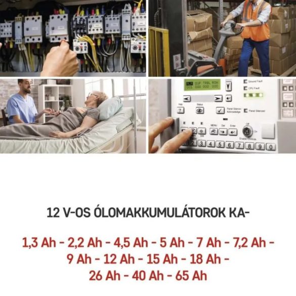 EMOS VONTATÁS ÓLOMAKKUMULÁTOR 12 V/15Ah B9656V
