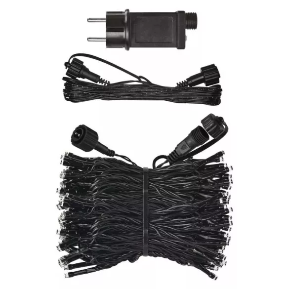 Alapkészlet Stand. sorolható füzérekhez,10m,kültéri,hideg fehér,időzítő  D1AC01