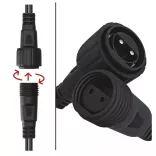 Alapkészlet Stand. sorolható füzérekhez,10m,kültéri,hideg fehér,időzítő  D1AC01