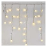 Standard LED sorolható füzér, villogó – jégcsapok, 2,5 m, kültéri,ww/cw ZY2002