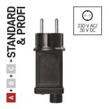 Tápegység Standard/Profi karácsonyi sorolható füzérekhez,kül- és beltéri,időzítő