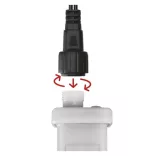 Tápegység Standard/Profi karácsonyi sorolható füzérekhez, kültéri, távírányítós