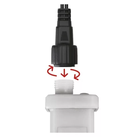 Tápegység Standard/Profi karácsonyi sorolható füzérekhez, kültéri, távírányítós