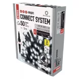 Profi LED sorolható füzér, fekete, 5 m, kültéri és beltéri, hideg fehér ZY2008