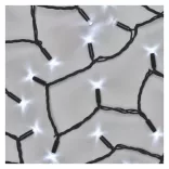 Profi LED sorolható füzér, fekete, 5 m, kültéri és beltéri, hideg fehér ZY2008