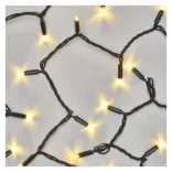 Profi LED sorolható füzér, fekete, 10 m, kültéri és beltéri, meleg fehér D2AW03