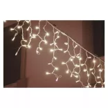 Profi LED sorolható füzér, fehér – jégcsapok, 3 m, kültéri, hideg fehér D2CC02