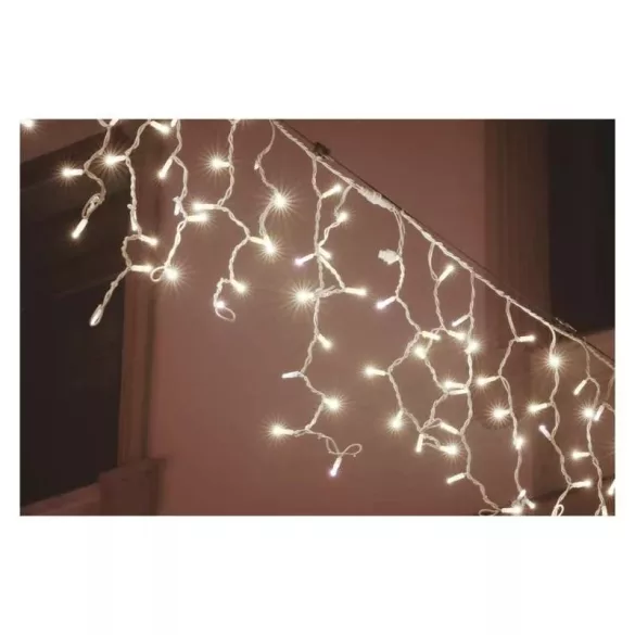 Profi LED sorolható füzér, fehér – jégcsapok, 3 m, kültéri, hideg fehér D2CC02